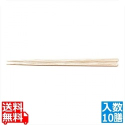 PBT六角木目箸 白木調(10膳入) 30000930 写真1