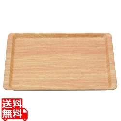 木目調ABSトレー(長角盆)薄木目 NS M44-365 写真1
