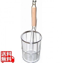 EBM 18-8 木柄 プレス スパゲティ揚 直径132 写真1