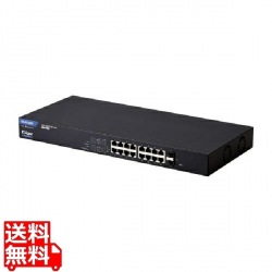 法人向けスイッチングハブ/WEBスマート/Giga/PoE/16ポート/大容量/3年保証 写真1