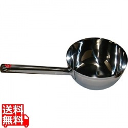 18-8 長柄付ひしゃく楕円グリップ 21cm(2.82L)柄長25cm 写真1