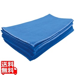 マイクロファイバークロス(12枚入) ブルー F-985 写真1