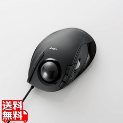 トラックボールマウス/WEB通販限定/人差し指/8ボタン/チルト機能/有線/高性能/ブラック 写真1