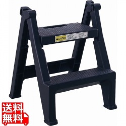トラスト 折りたたみステップツール 2段 6932 ブラック 写真1