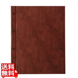 えいむ ホック式VPメニューブック HB-201 大 ブラウン 写真1