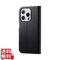 iPhone 15 Pro ソフトレザーケース 薄型 手帳型 磁石付 写真1