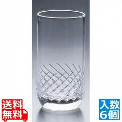 タンブラー・08308HS 70切子 240cc(6ヶ入)K70-08 写真1