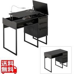 セルフネイルデスク デスク 机 作業台 ドレッサー セルフネイル 収納 ジェルネイル マニキュア ネイル サロン ハンドメイド ブラック LBD-900-BK ビビラボ 写真1