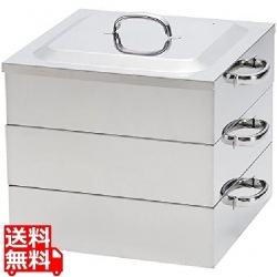 PE業務用角蒸器2段36cm 写真1