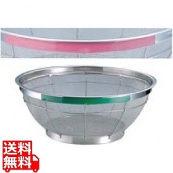 TKG NEWマンモス カラー 浅型ざる 35cm ピンク 写真1