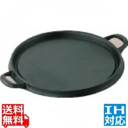 IK 鉄 お好み焼鉄板 丸型 28cm ※IH対応(100V/200V) 業務用 写真1