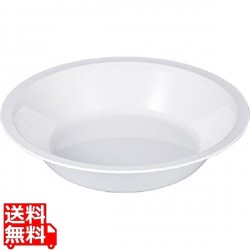 メラミン製フードパン 丸型 M 白 UL-3377-W 写真1