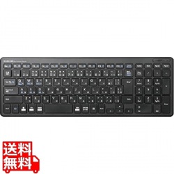 Bluetoothコンパクトキーボード/パンタグラフ式/薄型/マルチOS対応/ブラック 写真1