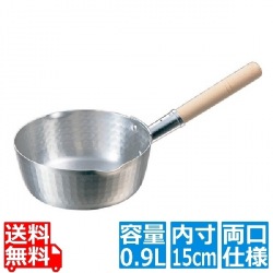 KOアルミ雪平鍋15cm(ネジ釘式) 業務用 写真1