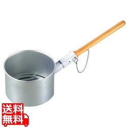 鉄鋳物目皿付 ジャンボ火起し(木柄差込式)特大(直径240) 写真1