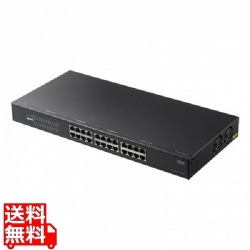 レイヤー2ギガビット対応PoEスイッチングハブ(24ポート) 写真1