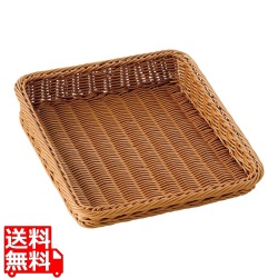 樹脂製ディスプレイバスケット 傾斜型 30型 45号 ブラウン 写真1