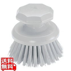 オールカラー ラウンドスクラブブラシ 1223604 ホワイト 写真1