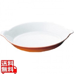 小判耳付グラタン皿無地 No.603 15cm カラー 写真1