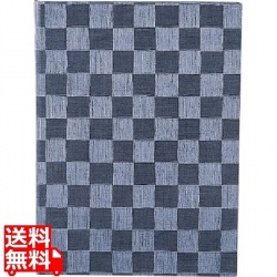 チェック柄メニューブック MB-301 大 グレーブラック 写真1