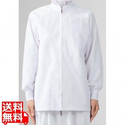 男女兼用ブルゾン(長袖)8-421 白 L 写真1