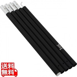 DOD タープポール ビッグタープポール ( ブラック ) 軽くて頑丈な250cm アルミ合金 タープポール XP5-507K 小川張り 写真1