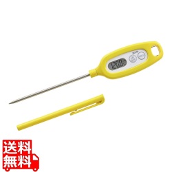 タニタ デジタル温度計(防水タイプ) TT-508NYL イエロー 写真1