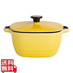 メラミン パールリバーポット 24cm イエロー 写真1