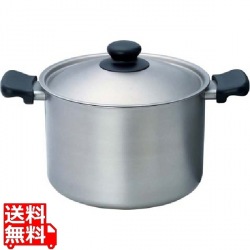 18-8両手鍋 深型 22cm 31215 写真1