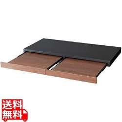 レンジ下トレー スライドトレー 木目調 TY-002 ブラウン 宮武製作所 | キッチン キッチンインテリア 写真1