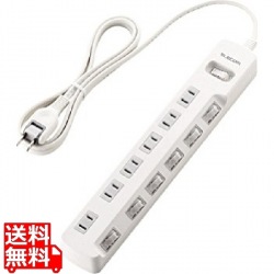 一括&個別スイッチ付 省エネタップ 写真1