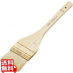 MT木柄本職料理刷毛白毛75mm3段〆 写真1