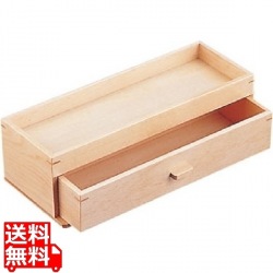 木製 カスター&箸箱 ナチュラル 業務用 写真1