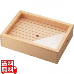 木製 ネタ箱 目皿・アクリル蓋付 大 業務用 写真1