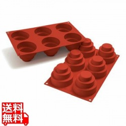 シリコマート シリコンフレックス ミニワンダーケーキラウンド(6ヶ取)SF148 写真1