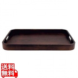 きなり 隅丸長手盆(ウレタン塗装) 写真1