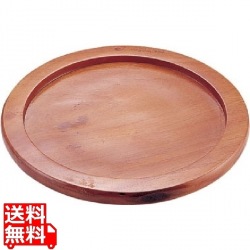 丸型プレート補強リング付 専用木台 30cm用 写真1