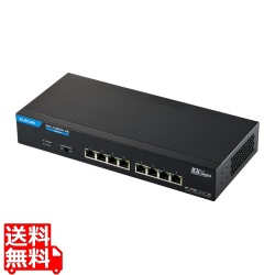 10Gマルチギガ対応8ポートスイッチ(金属筐体 ACアダプター) 写真1