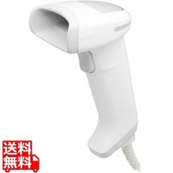 (2次元)抗菌筐体ガン型スキャナ USB接続[本体色:白] 写真1