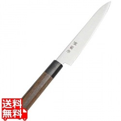 堺菊守 和式 ぺティナイフ(両刃)紫檀柄 15cm 写真1