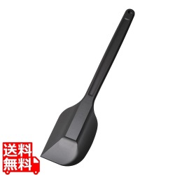 MPフーズ シリコンクリーンヘラ L 黒色黒 写真1