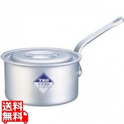 片手深型鍋アルミニウム(アルマイト加工)(目盛付)TKG 15cm ※ ガス火専用 写真1