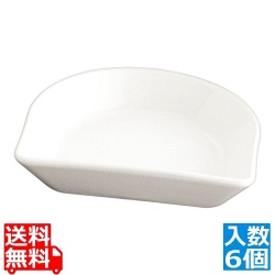 TKG AM スナックプレート(6ヶ入) ハーフラウンド BA2937 写真1