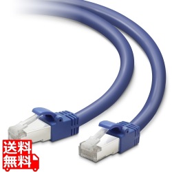 LANケーブル/CAT7/1m/ブルー 写真1