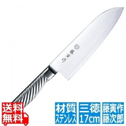 藤次郎 包丁 オールステンレス 藤寅作オールステン三徳170mm FU-895 | 藤次郎 万能包丁 三徳 三徳包丁 オールステンレス 国産 日本製 72253017 写真1