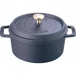 ピコ・ココット ラウンド 26cm 黒 102625 ※ IH対応 IH (100V/200V)とガス火対応 写真1