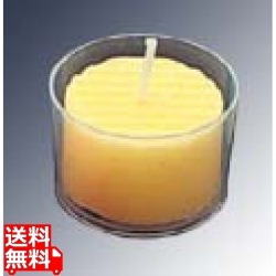 カップ入 カラーキャンドル(24個入)W イエロー 写真1