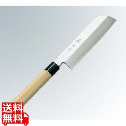 兼松作 日本鋼 鎌型薄刃庖丁 19.5cm 写真1