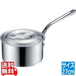 MTIプロガスト アルミ深型片手鍋27cm(目盛付) 写真1