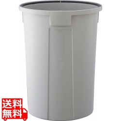 ベルク 丸型ペール グレー 90N 本体 ※蓋は別売です 写真1